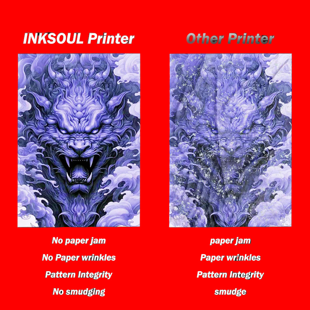 INKSOUL® T08FS Wireless Tattoo Transfer Stencil Printer-Can print shadows